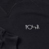 polar skate co default crewneck sweatshirt black front detail ca7adc0f 80ee 4f85 a341 49854ddc3d56