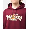Thrasher x Toy Machine - Mikina VORTEX Maroon