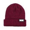 DGK Classic Burgundy Beanie 288390 front US