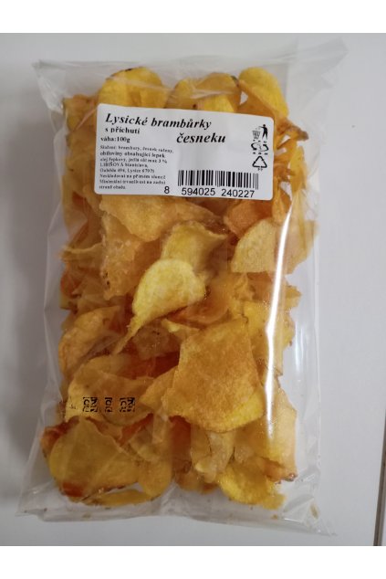 Lysické brambůrky česnekové  česnekové