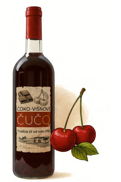 Čoko-višňové Čůčo  12 %, 0.75 l