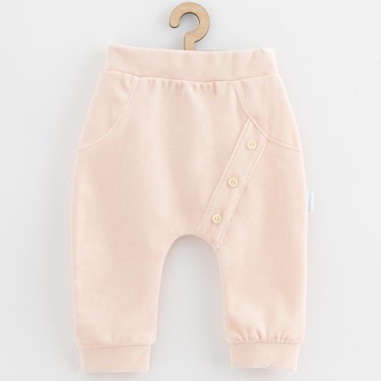 Kojenecké semiškové tepláčky New Baby Suede clothes světle růžová 92 (18-24m)