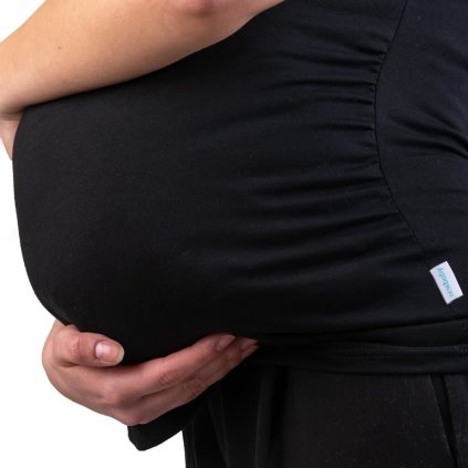 Těhotenské tričko New Baby černá XL