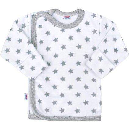 Kojenecká košilka New Baby Classic II šedá s hvězdičkami 56 (0-3m)