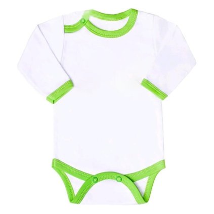 Kojenecké body New Baby s zeleným lemem 80 (9-12m)