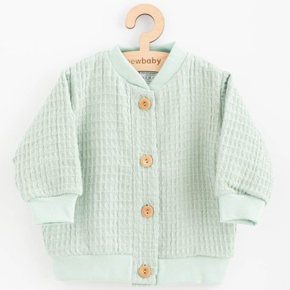 Kojenecký mušelínový kabátek New Baby Comfort clothes šalvějová 56 (0-3m)