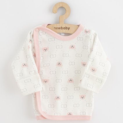 Kojenecká košilka New Baby Classic II medvídek růžový 68 (4-6m)