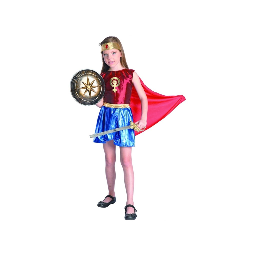 Šaty na karneval - Hrdinka 120 - 130 cm