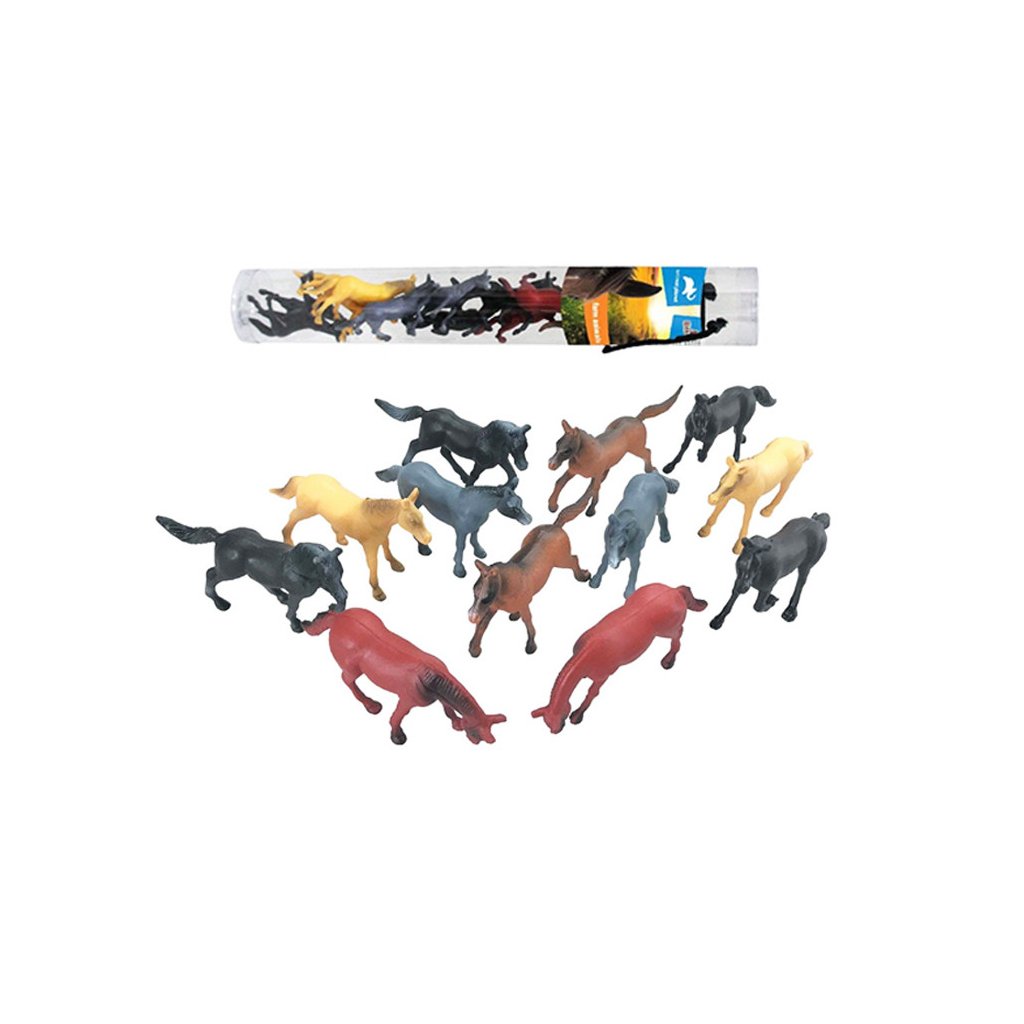 Veľká sada Zvieratká v tube kone