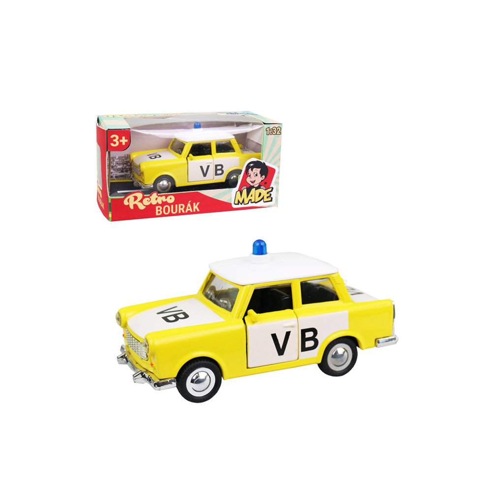 Kovový policajný VB Trabant RETRO