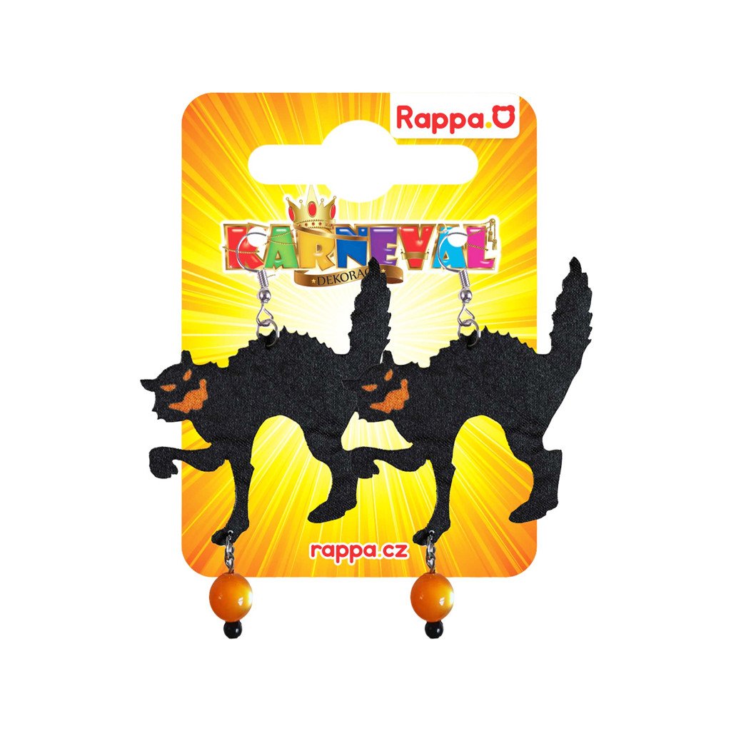 Náušnice Halloween mačky