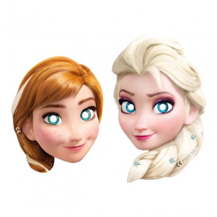 Masky Anna a Elsa - Set 6ks