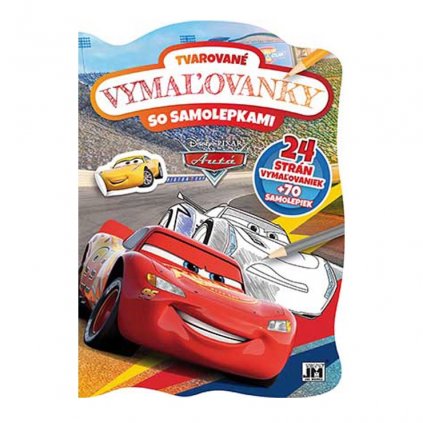 Tvarované omaľovánky Cars