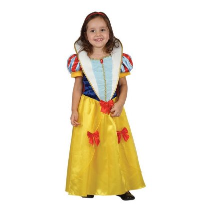 Šaty na karneval - snehulienka, 92 - 104 cm