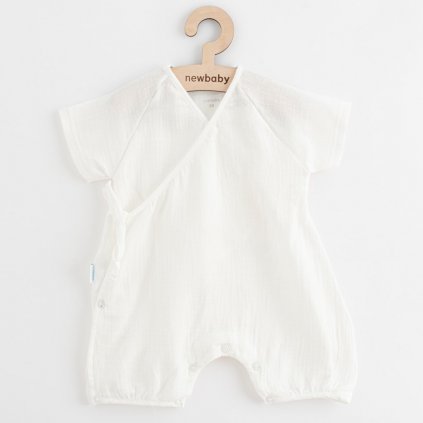 Letný dojčenský mušelínový overal New Baby Soft dress béžový 74 (6-9m)