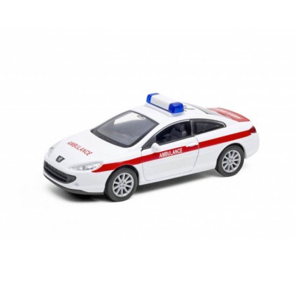 1:34 Peugeot 407 Coupé Ambulance (farba Biela)
