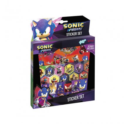Sonic darčekový box so samolepkami