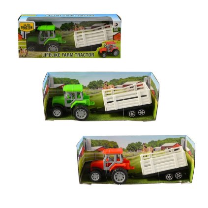 Traktor s prívesom na zotrvačník