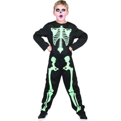 Šaty na karneval - Kostra svietiaca v tme