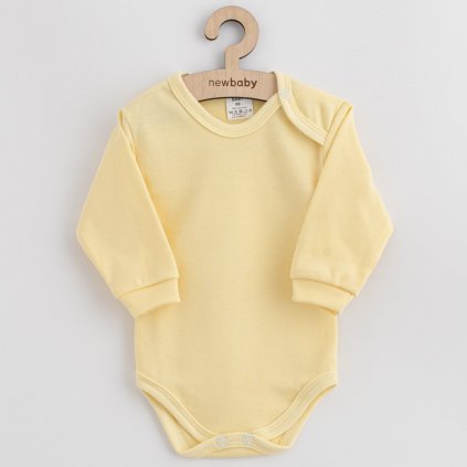 Dojčenské bavlnené body New Baby žltá 86 (12-18m)