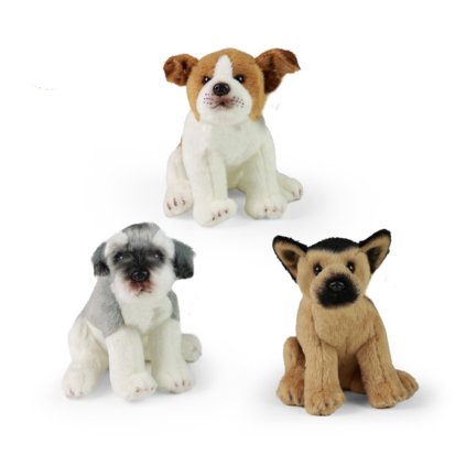 Plyšový  sediaci pes