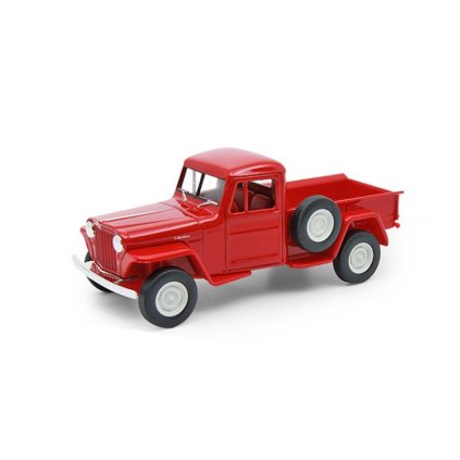 1:34 1947 Jeep Willys Pickup (farba Červená)