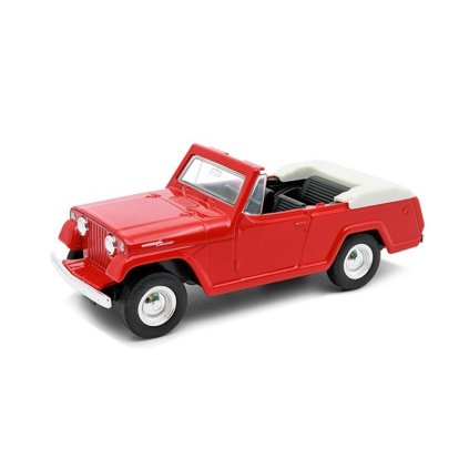 1:34 1967 Jeep jeepster Commando Roadster (farba Červená)
