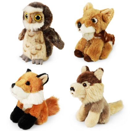 Plyšák lesné zvieratká