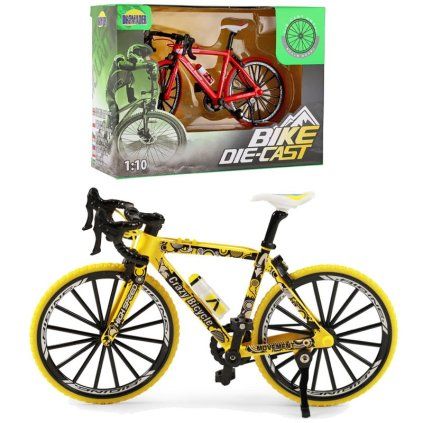 1:10 Kovový Cestný bicykel (farba Žltá)