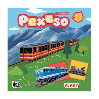 Pexeso v zošite Vlaky