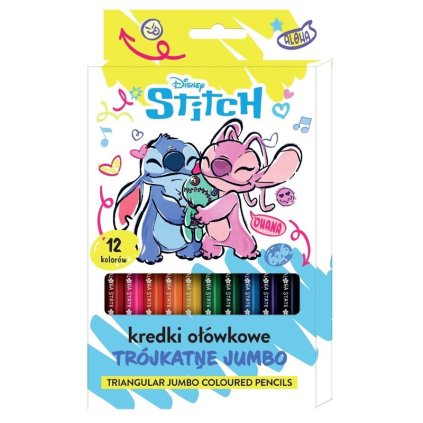 Farebné pastelky Jumbo Lilo a Stitch