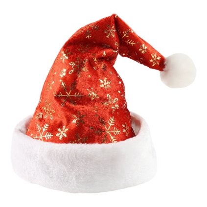Vianočná čiapka s vločkami