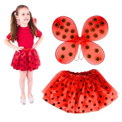 Kostým Lienka tutu s krídlami