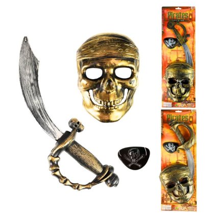 Pirátská sada s maskou 3 druhy