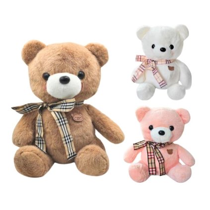 Medvedík sediaci s mašľou