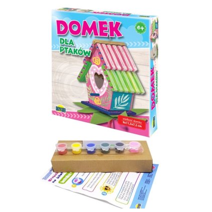 Domček pre vtáčiky - urob a pomaľuj