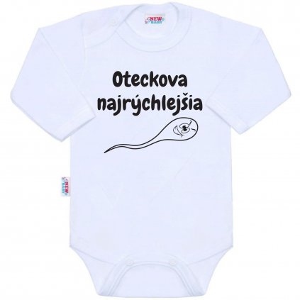 Body s potlačou New Baby Oteckova najrýchlejšia 74 (6-9m)