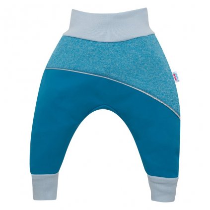 Softshellové dojčenské nohavice modré 74 (6-9m)