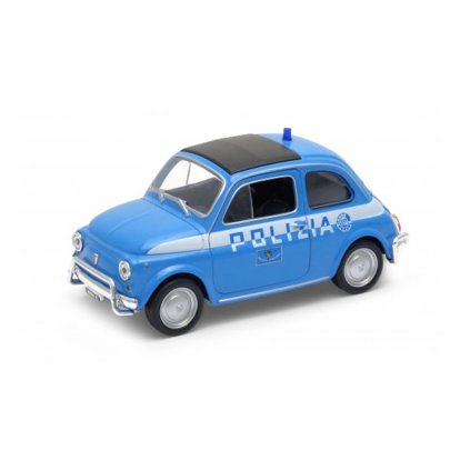 1:34 Fiat Nuova 500 Polizia (farba Modrá)