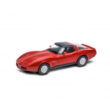 1:34 1982 Chevrolet Corvette Coupe (farba Červená)
