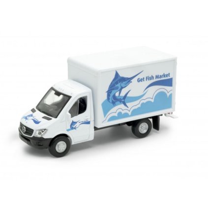 1:34 Mercedes-Benz Sprinter Cargo Box (farba Biela)