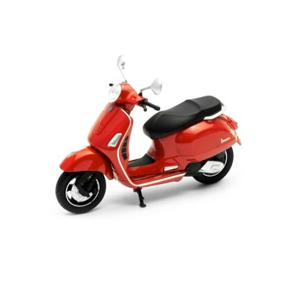 1:18 2017 vespa gts 125cc RED (farba Červená)