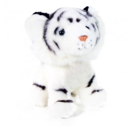 Plyšový tiger biely