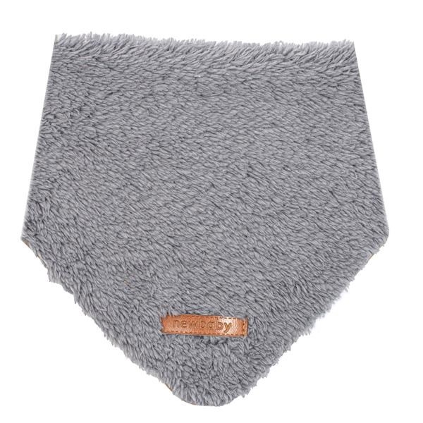 Zimná dojčenská čiapočka so šatkou na krk New Baby Teddy bear šedá 80 (9-12m)