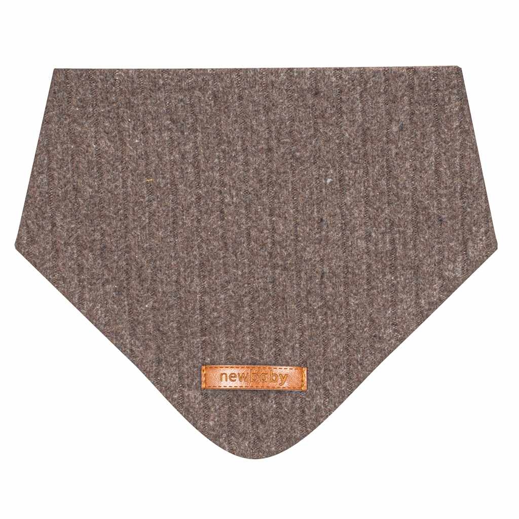 Jesenná dojčenská čiapočka so šatkou na krk New Baby Special One hnedá 74 (6-9m)
