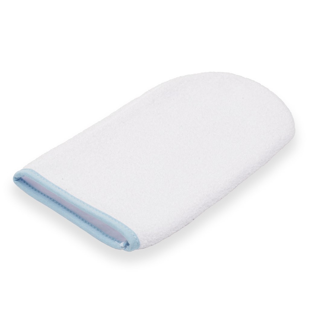 Detská froté osuška s kapuckou New Baby BASIC 80x80 bielo-modrá