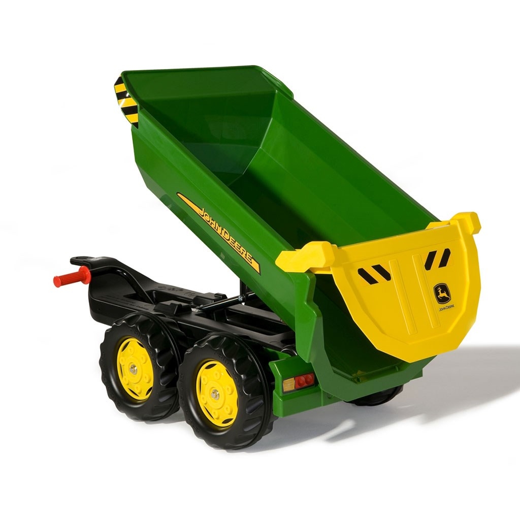 MILLY MALLY Sklápací traktorový príves Rolly Toys John Deere Halfpipe zelený