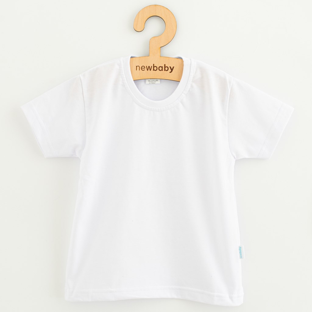 Detská bavlnená súprava tričko a mušelínové nohavice New Baby Kindergarten modro-sivé 104 (3-4r)