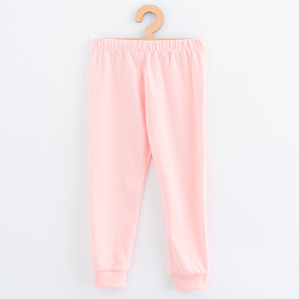 Detské bavlnené pyžamko New Baby pink bear 128/134