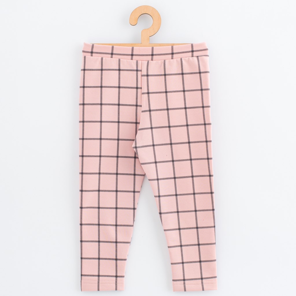Detské legíny z teplákoviny New Baby Kindergarten pink 92/98